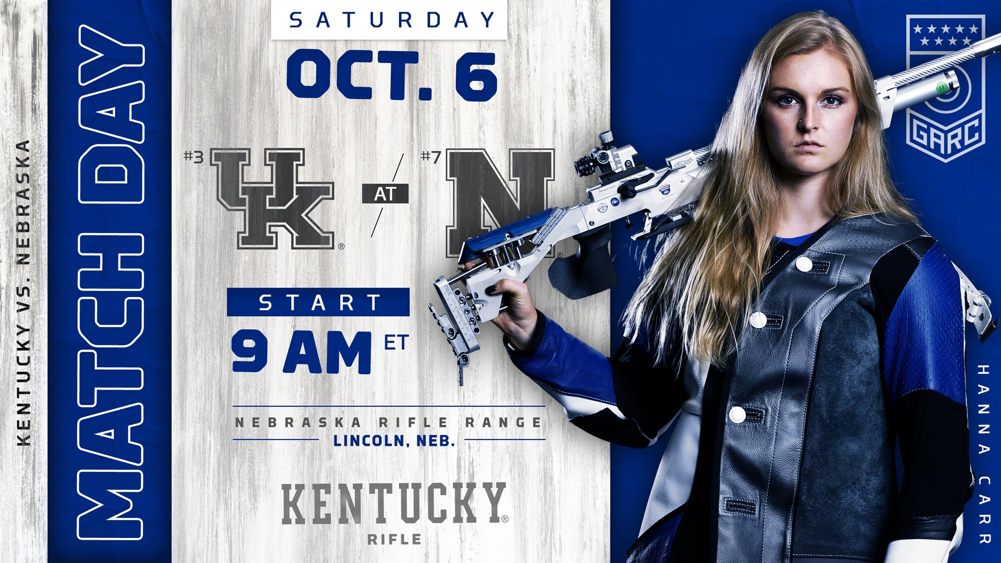 Defending NCAA Champion UK Rifle Begins 2018-19 at Nebraska