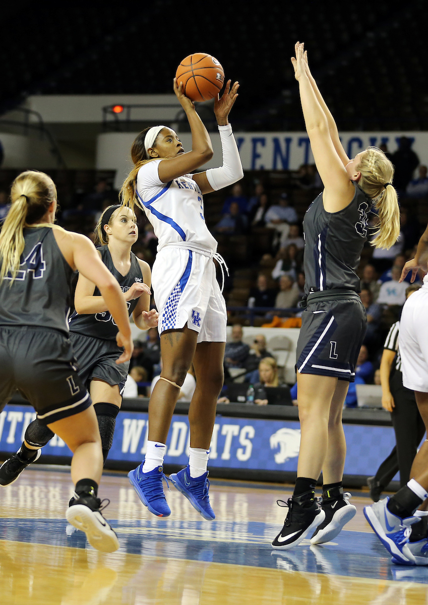 Keke McKinney
The Women's Basketball team beat Lincoln Memorial University.
Photo by Britney Howard | UK Athletics