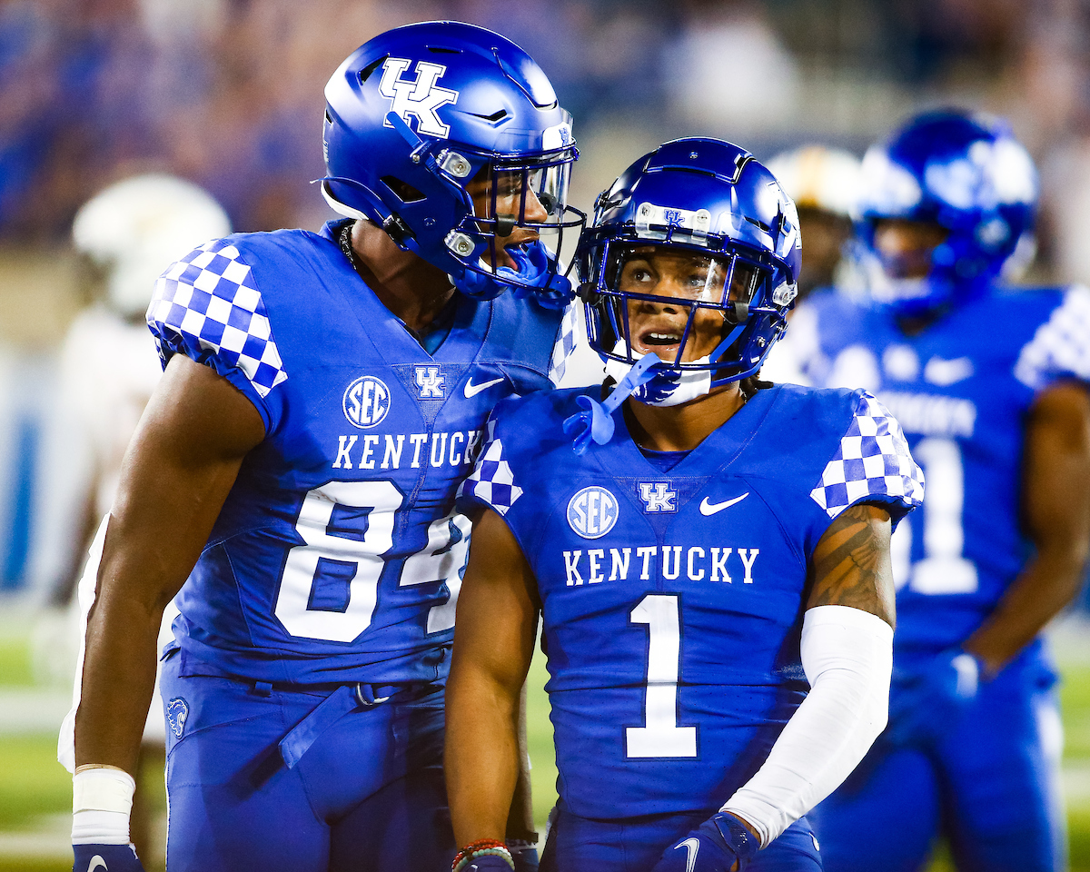 Wan'Dale Robinson.

Kentucky beat Mizzou 35-28.

Photo by Eddie Justice | UK Athletics