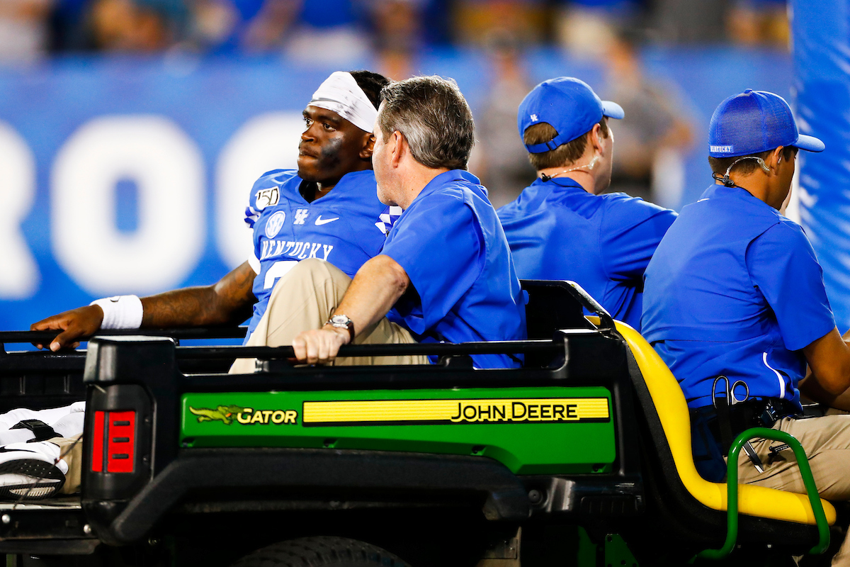Terry Wilson.

UK beat EMU 38-17.

Photo by Chet White | UK Athletics