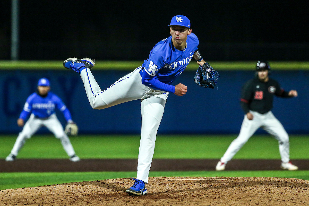 Mason Moore.

Kentucky loses to Georgia 2-4.

Photo by Sarah Caputi | UK Athletics