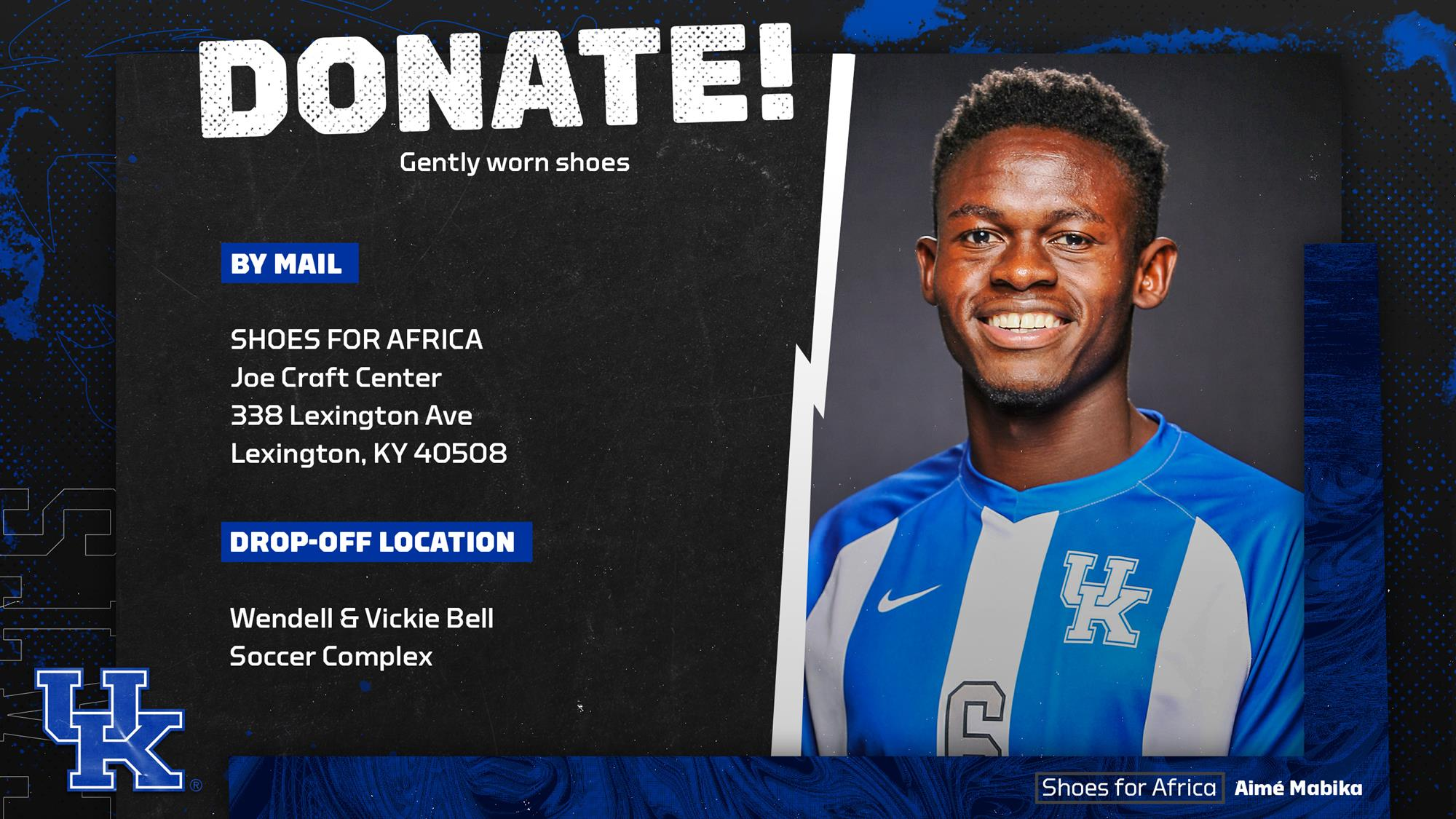 UK Soccer’s Mabika Gives Back with Shoes for Africa