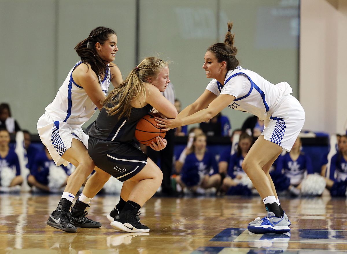 Blair Green
The Women's Basketball team beat Lincoln Memorial University.
Photo by Britney Howard | UK Athletics