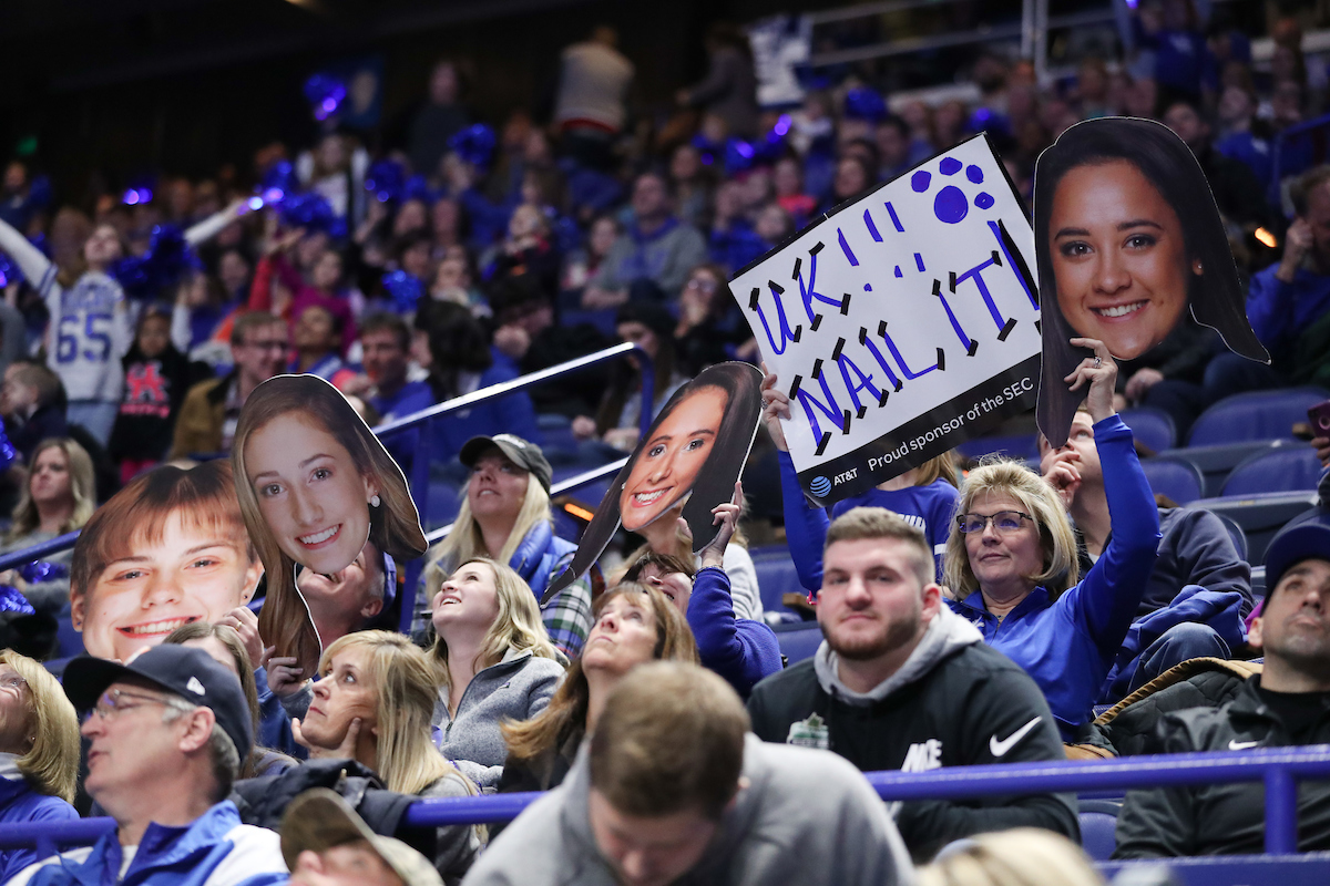 The University of Kentucky gymnastics team beat Ball State, Southeast Missouri, and George Washington on Friday, January 5, 2017 at Rupp Arena in Lexington, Ky.

Photo by Elliott Hess | UK Athletics