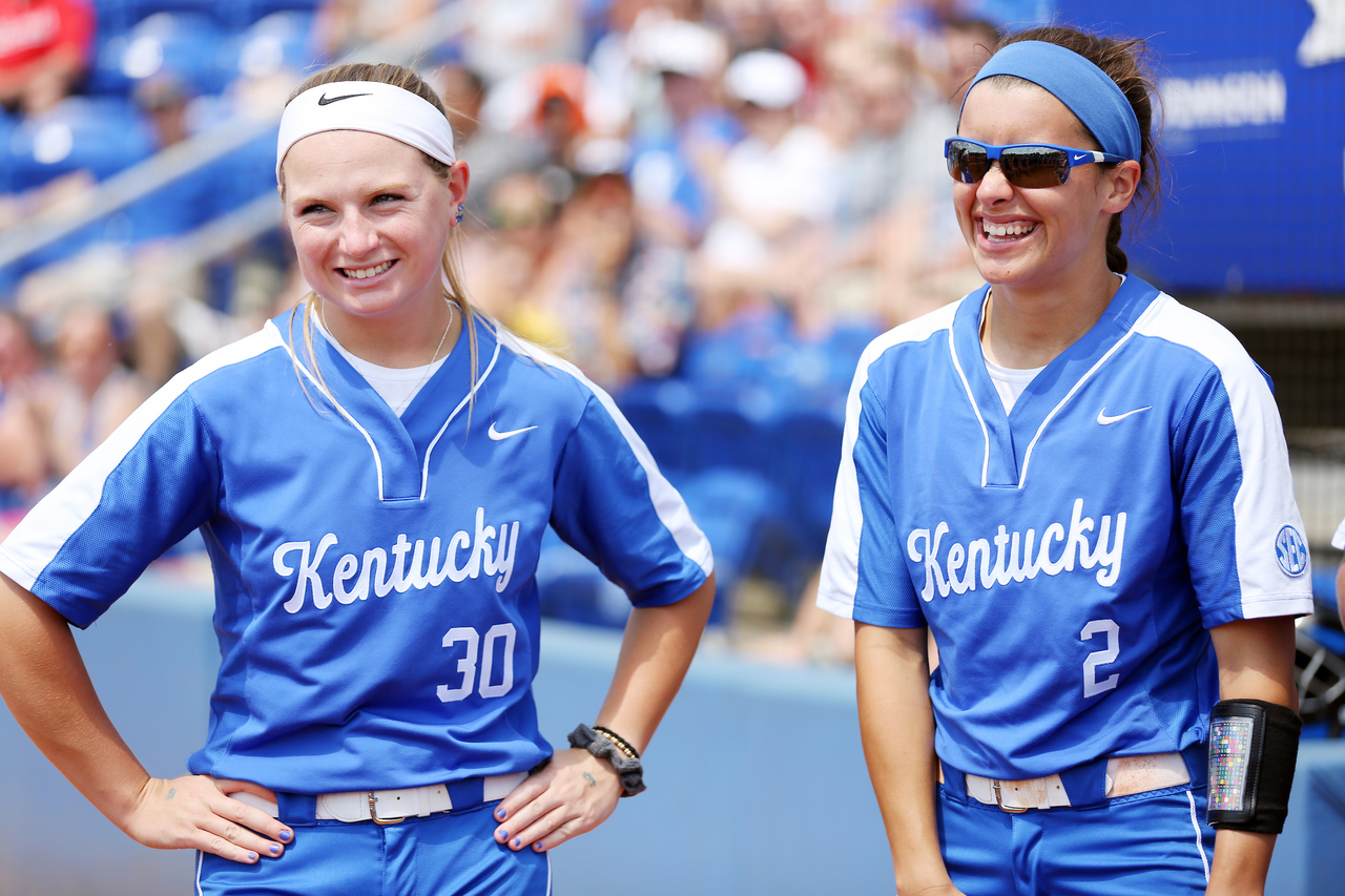 Bailey Vick, Larissa Spellman

Softball beat Virginia Tech 8-1 in the second game of the NCAA Regional Tournament.

Photo by Britney Howard | UK Athletics
