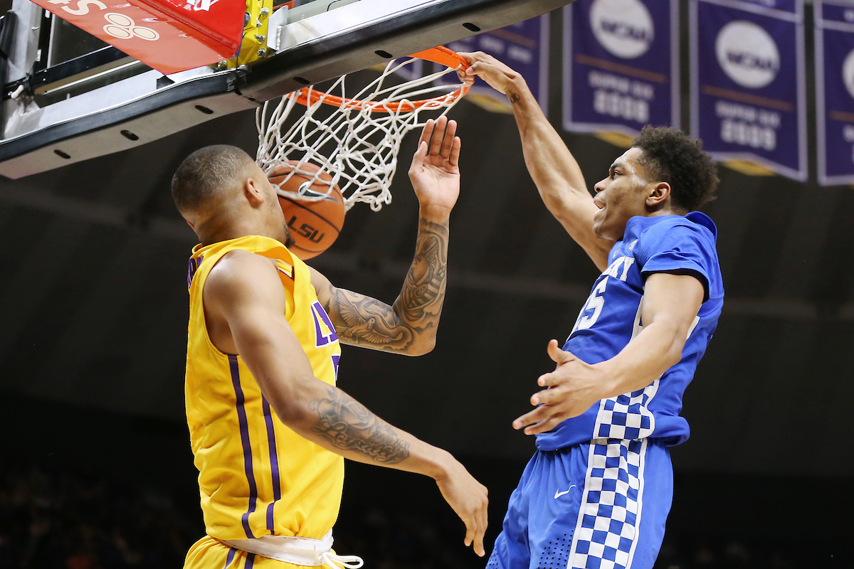 PJ Washington.

The University of Kentucky men's basketball team beat LSU 74-71 at the Pete Maravich Assembly Center in Baton Rouge, La., on Wednesday, January 3, 2018.

Photo by Chet White | UK Athletics