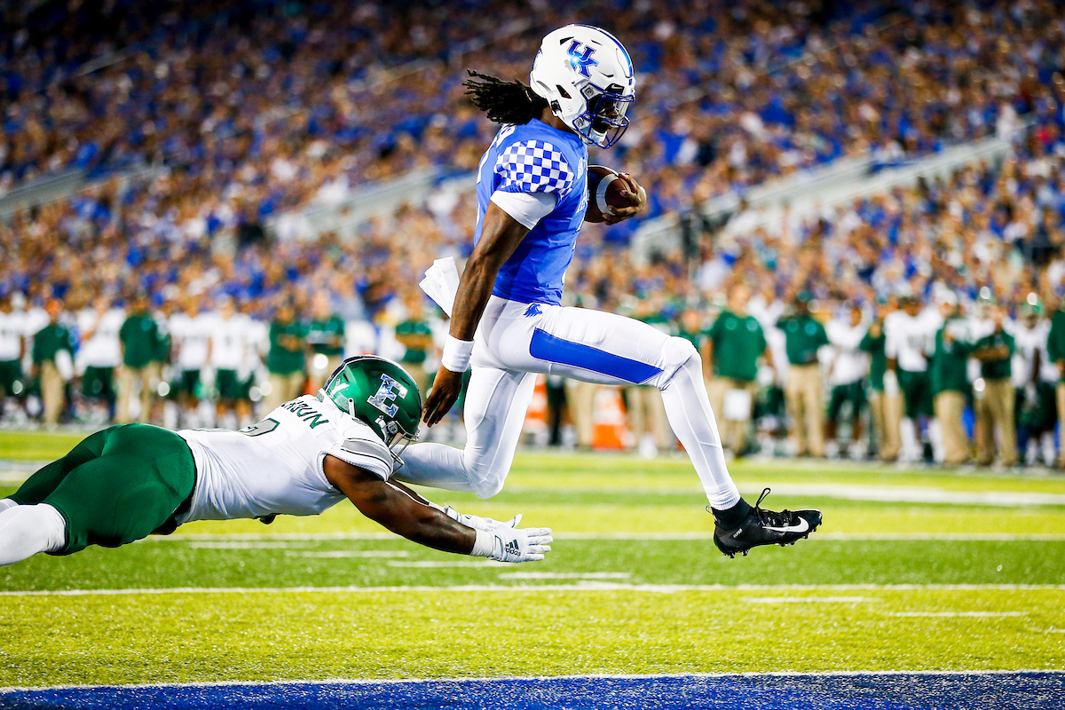 Terry Wilson.

UK beat EMU 38-17.

Photo by Chet White | UK Athletics