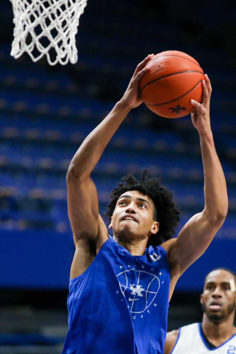Jacob Toppin.

Men’s basketball scrimmage at Rupp Arena.

Photo by Hannah Phillips | UK Athletics