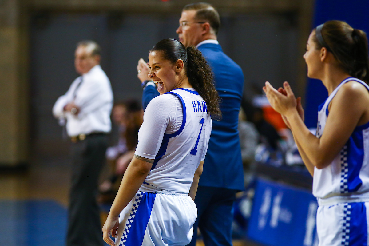 Sabrina Haines. 

Kentucky beat Mississippi State 73-62.

Photo by Sarah Caputi | UK Athletics