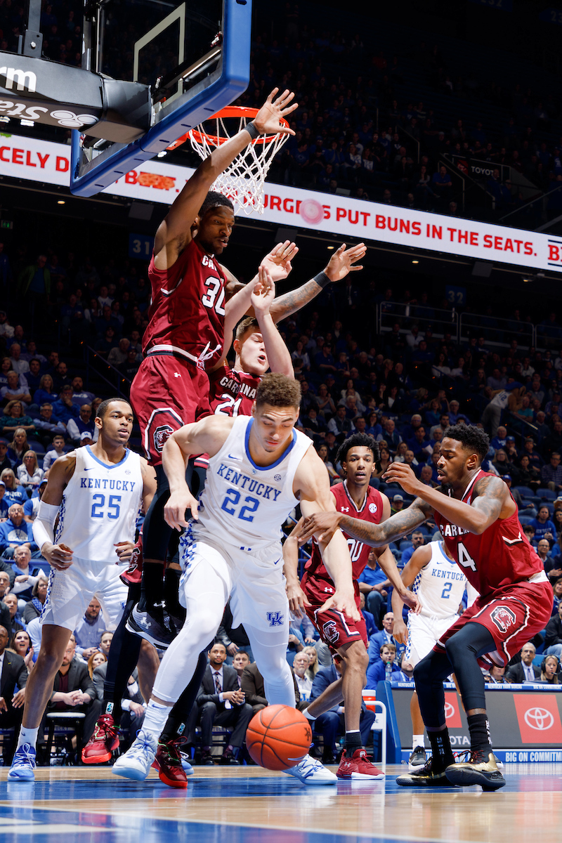 Reid Travis.

The University of Kentucky men's basketball team beats South Carolina 76-48.

Photo by Elliott Hess | UK Athletics