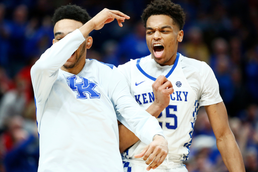 PJ Washington. Sacha Killeya-Jones.

The University of Kentucky men's basketball team beat Georgia 62-49 in the quarterfinals of the 2018 SEC Men's Basketball Tournament at Scottrade Center in St. Louis, Mo., on Friday, March 9, 2018.

Photo by Chet White | UK Athletics