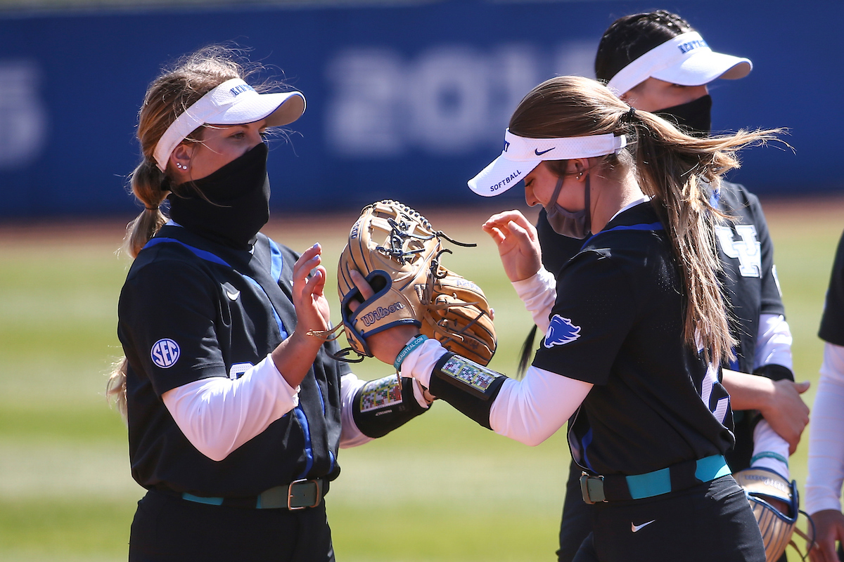 Erin Coffel, Emmy Blane.

Kentucky wins both matches against Dayton.

Photo by Grace Bradley | UK Athletics