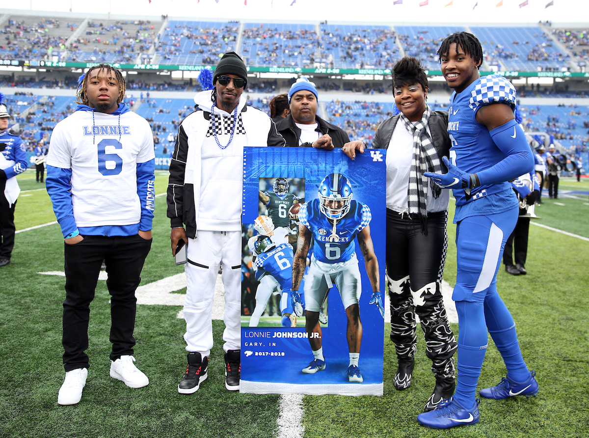 Lonnie Johnson

UK Football beats MTSU 34-23 on Senior Day at Kroger Field. 

Photo by Britney Howard | UK Athletics