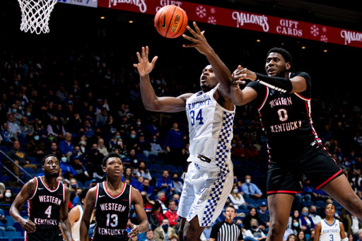 Oscar Tshiebwe.

Kentucky beat WKU 95-60.

Photos by Chet White | UK Athletics