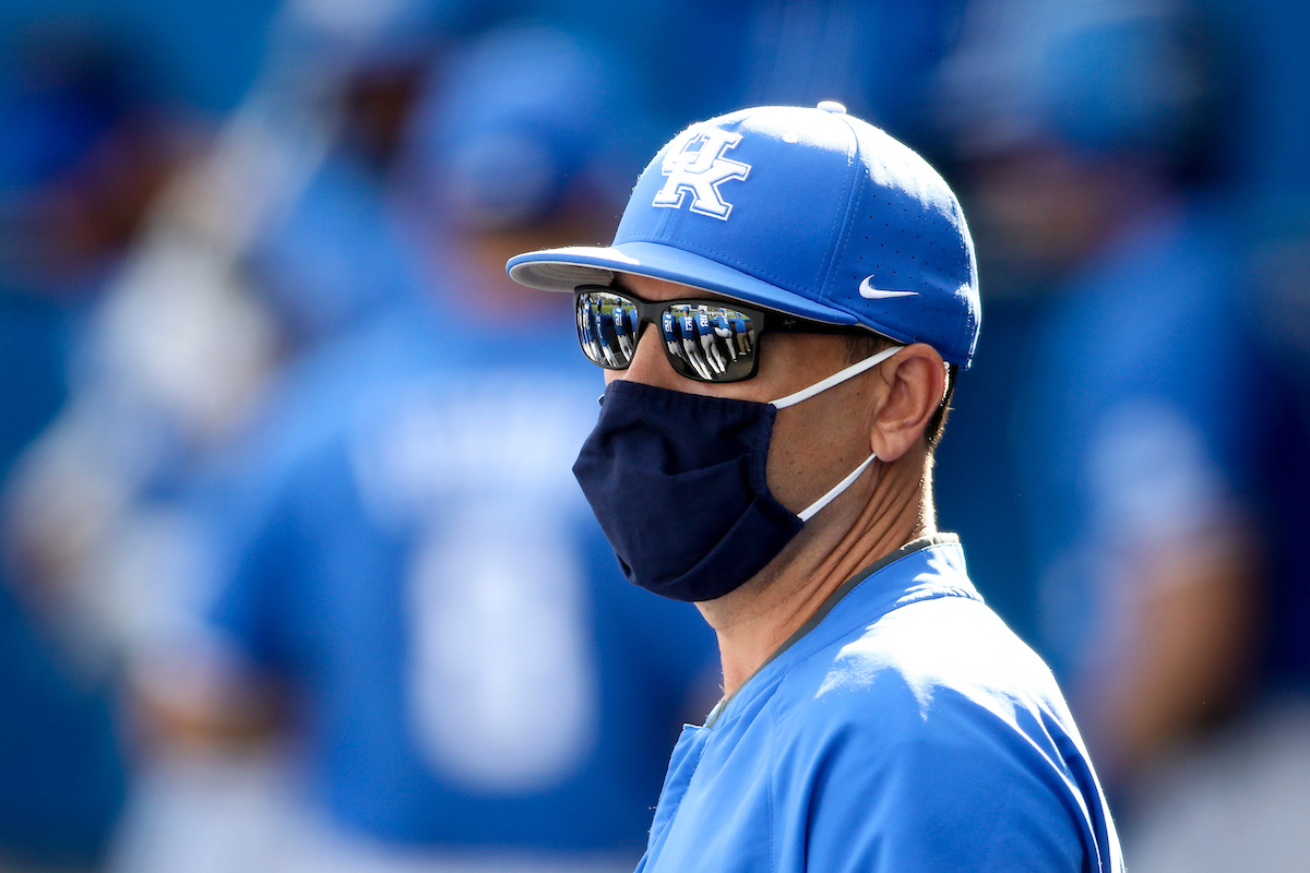 Nick Mingione.

Kentucky loses to UofL 12-5.

Photo by Chet White | UK Athletics