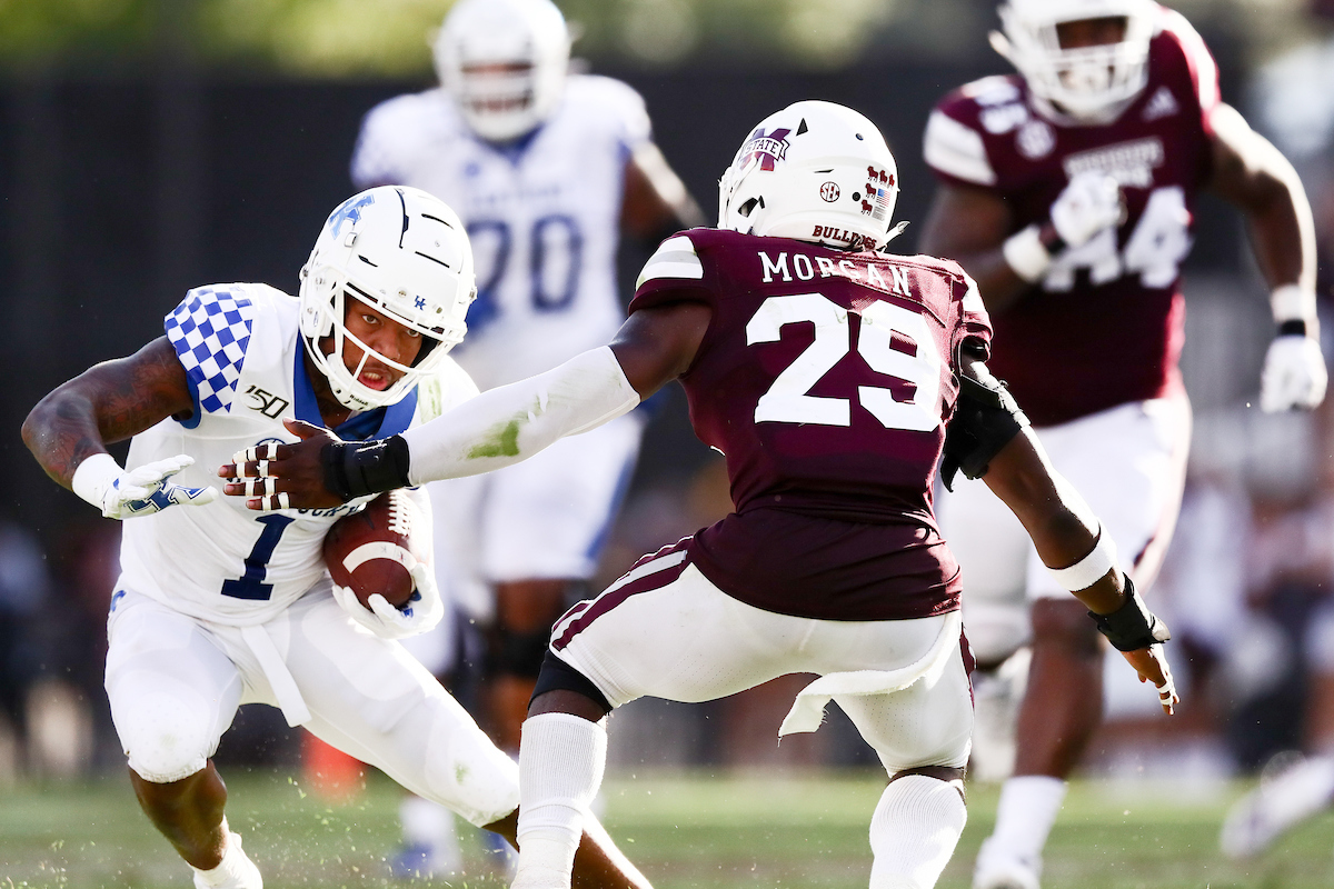 LYNN BOWDEN JR.

Kentucky falls to Mississippi State, 28-13.

Photo by Elliott Hess | UK Athletics
