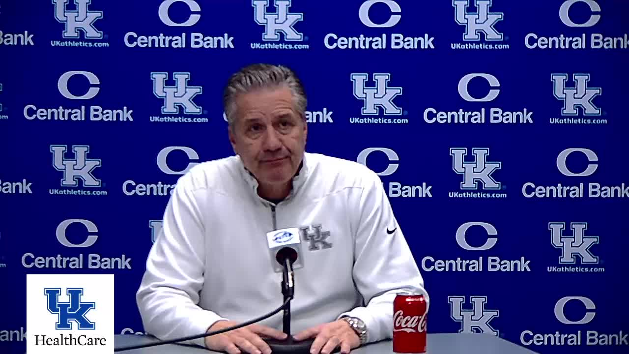 MBB: Coach Calipari, Kellan Grady, Lance Ware - Pre-WKU