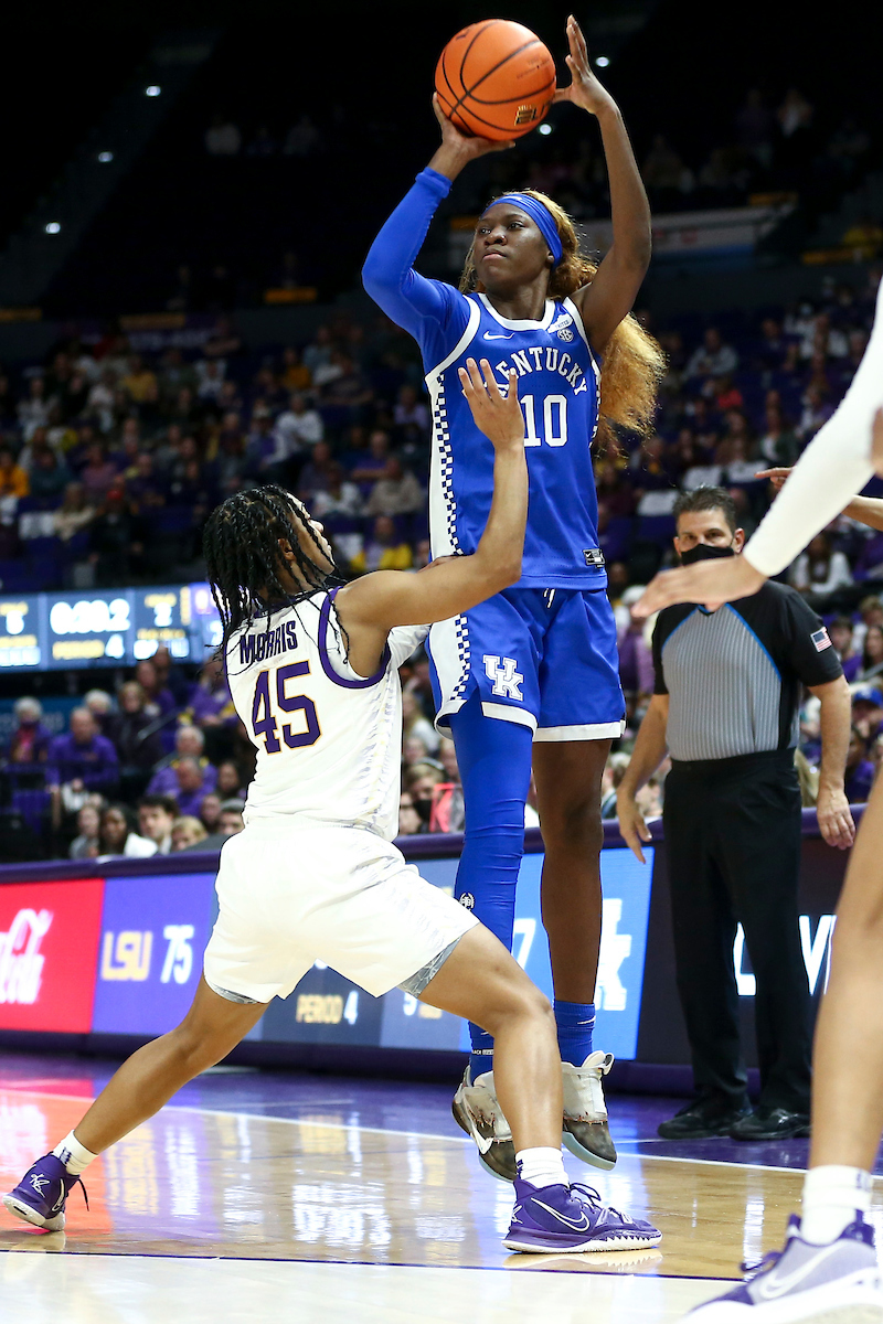 Rhyne Howard.

Kentucky loses to LSU 78-69.

Photo by Grace Bradley | UK Athletics