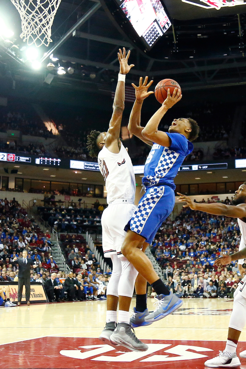 PJ Washington.

The University of Kentucky men?s basketball falls to South Carolina 76-68 on Wednesday, 
January 16th, 2018, at Colonial Life Arena in Columbia, SC.

Photo by Quinn Foster I UK Athletics