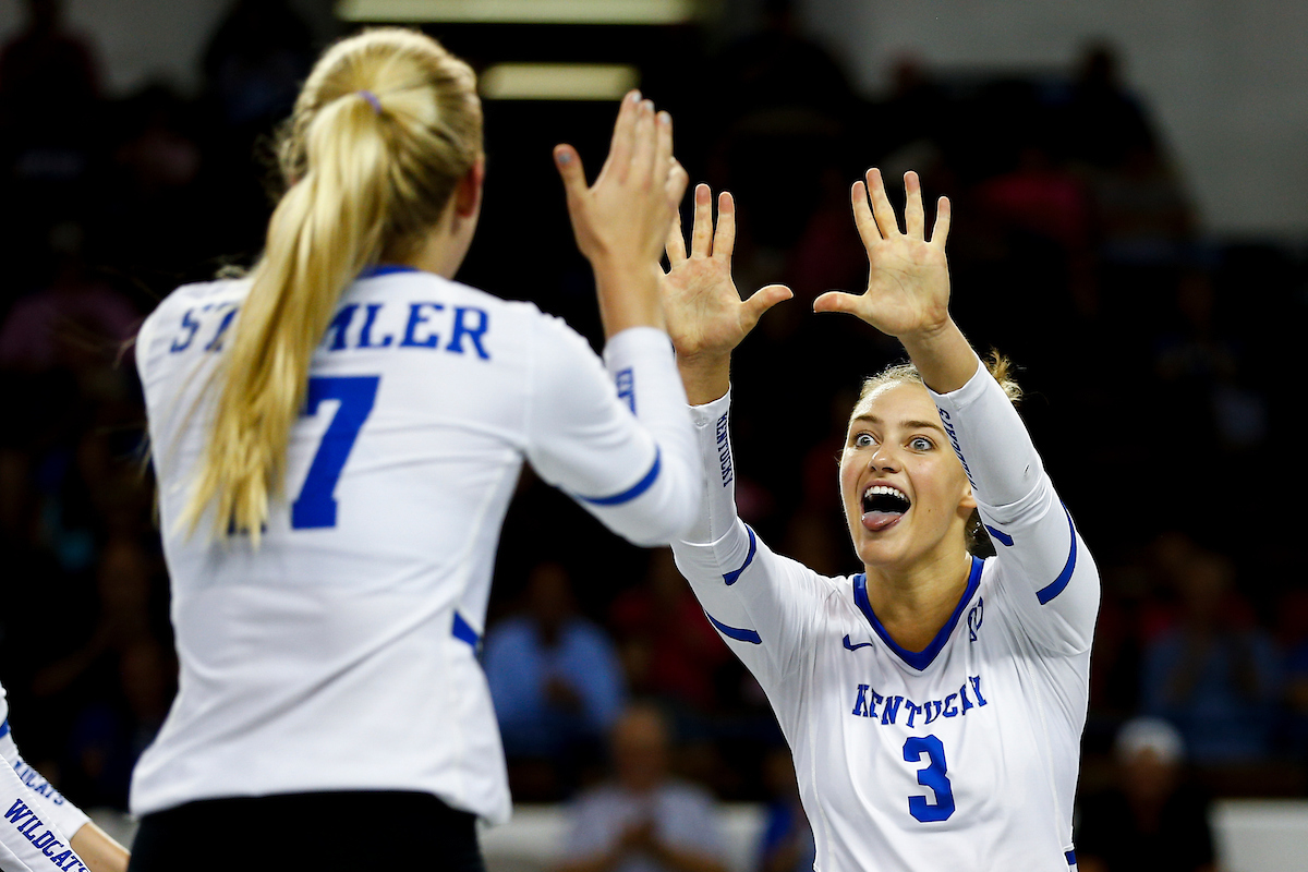 Madison Lilley.

UK Volleyball falls to Georgia 2-3. 

Photo by Isaac Janssen | UK Athletics