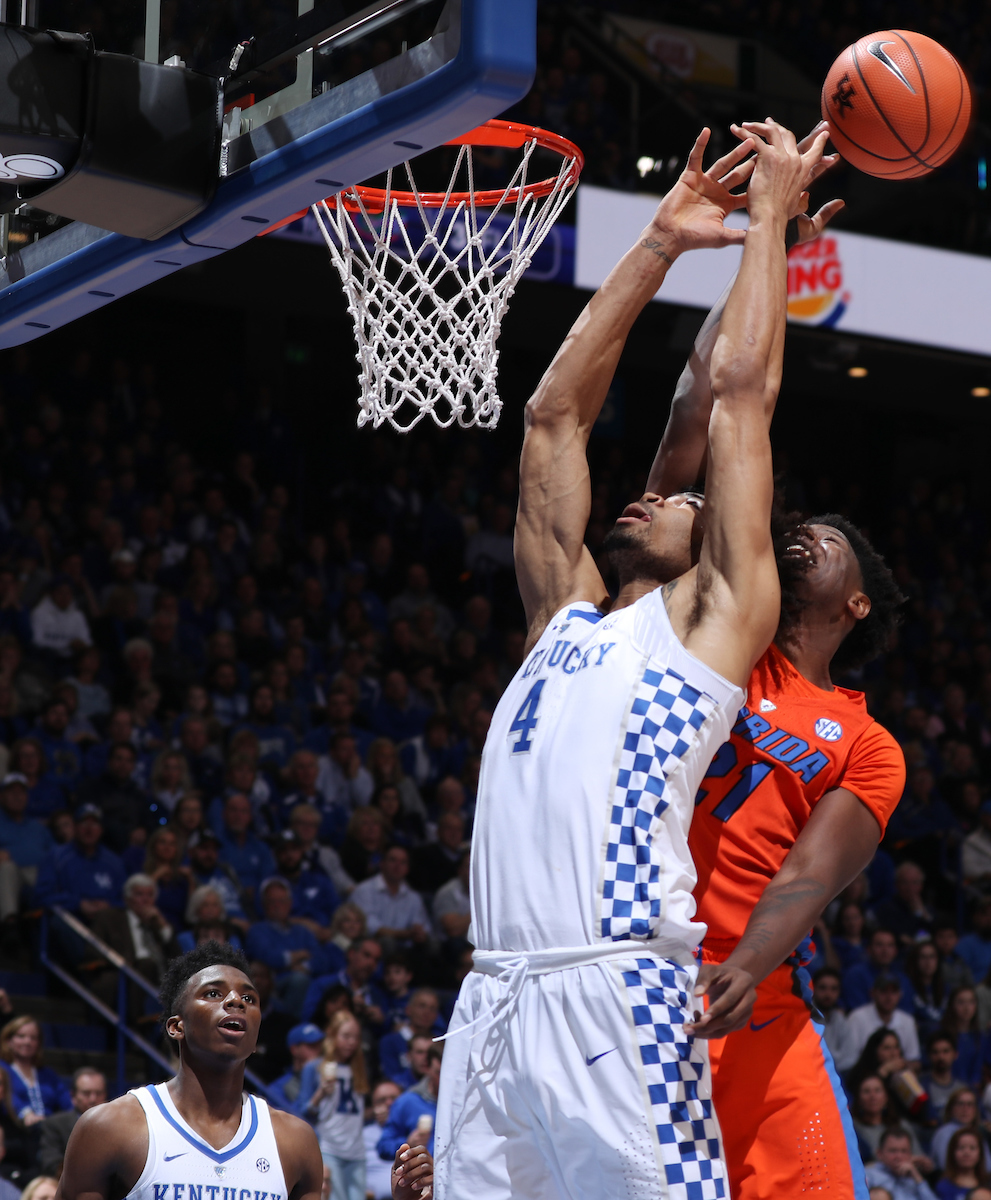 Nick Richards.

The University of Kentucky men's basketball team falls to Florida 66-64 on Saturday, January 20, 2018 at Rupp Arena in Lexington, Ky.

Photo by Elliott Hess | UK Athletics