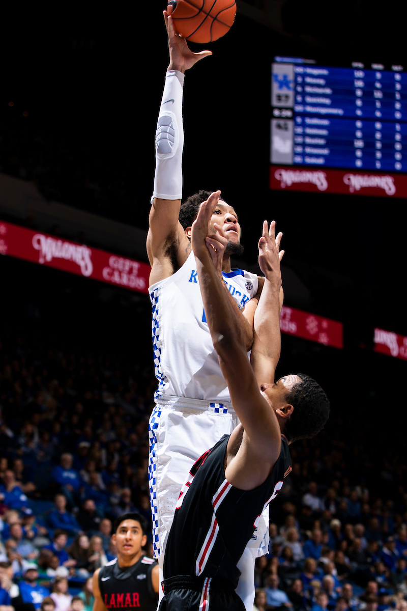 EJ Montgomery.

Kentucky beat Lamar 81-56.

Photo by Chet White | UK Athletics