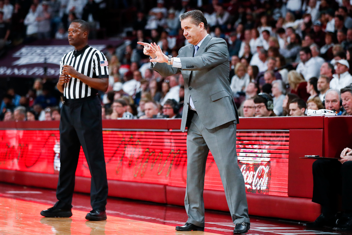 John Calipari.

Kentucky beat Mississippi State 71-67 at Humphrey Coliseum in Starkville, MS.

Photo by Chet White | UK Athletics