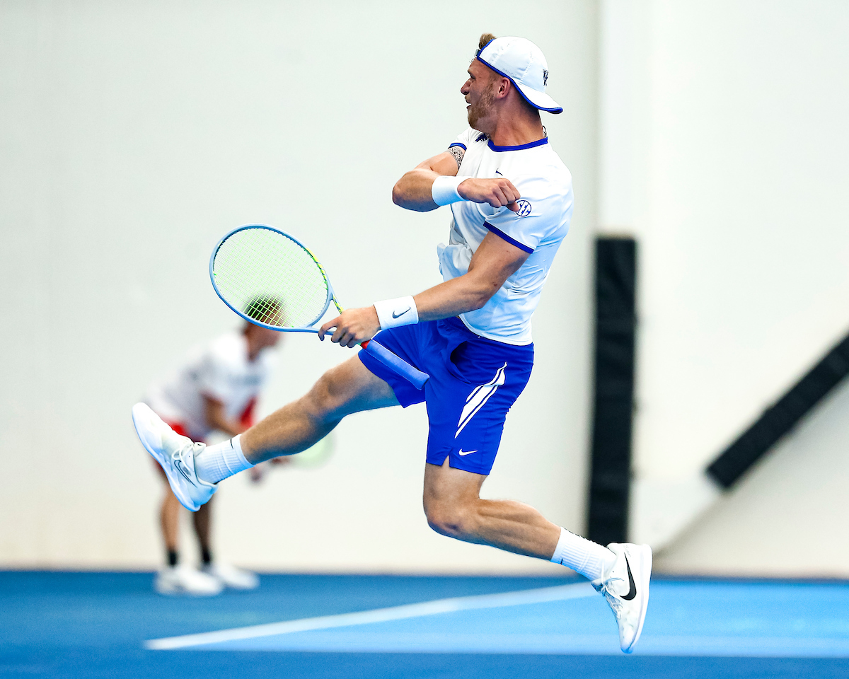 Millen Hurrion. Celebration.

Kentucky beats Ohio State 4-1.

Photo by Eddie Justice | UK Athletics