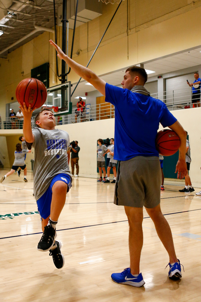 CJ Fredrick.

Kentucky men's basketball camp at South Oldham High School in Crestwood, Kentucky.

Photo By Barry Westerman | UK Athletics