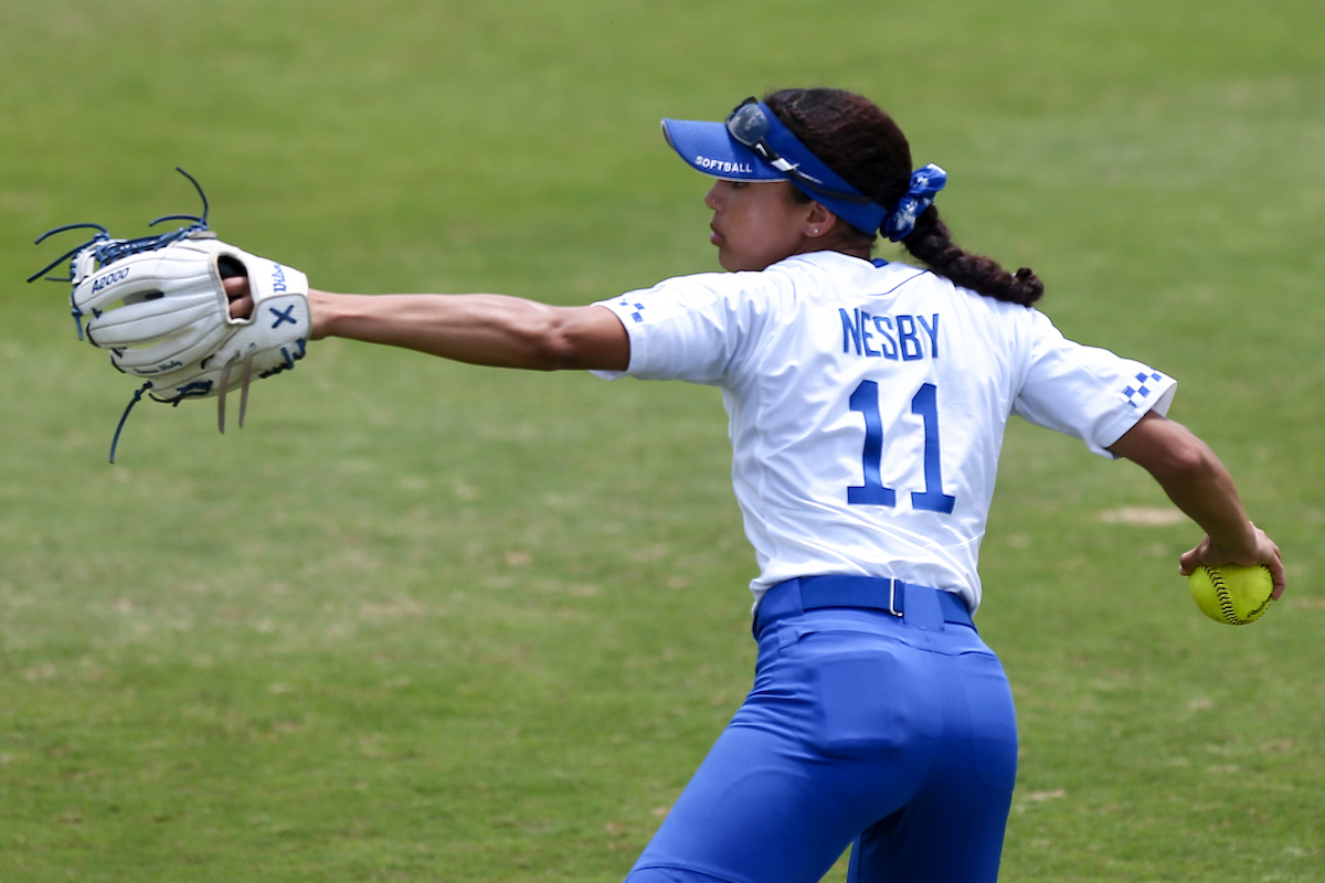 Vanessa Nesby.Kentucky falls to Virginia Tech 2-9.Photo by Grace Bradley | UK Athletics