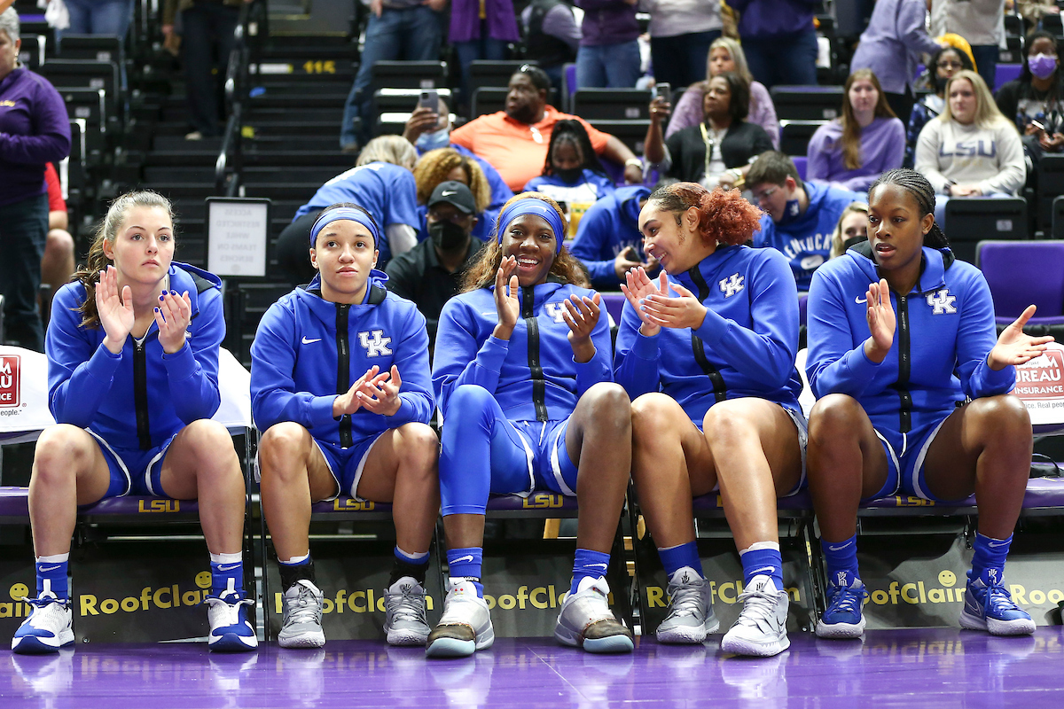 Team.

Kentucky loses to LSU 78-69.

Photo by Grace Bradley | UK Athletics