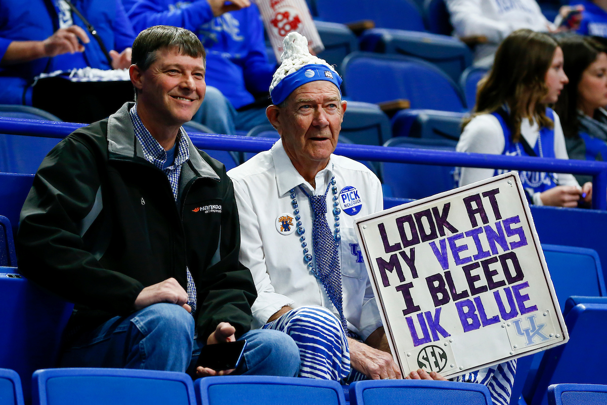 UK Fans. 

UK beat Auburn 73-66. 

Photo By Barry Westerman | UK Athletics