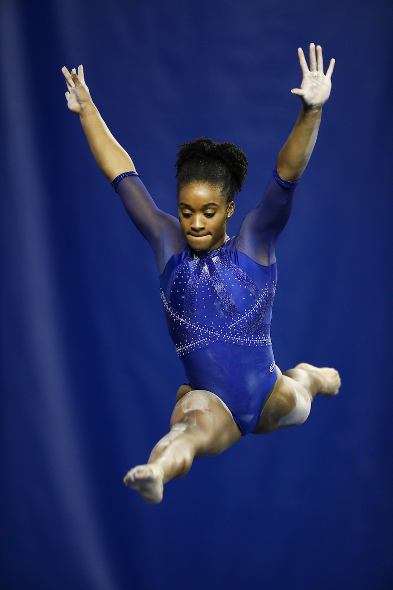 Arianna Patterson.

Gymnastics Blue-White Meet.

Photo by Chet White | UK Athletics