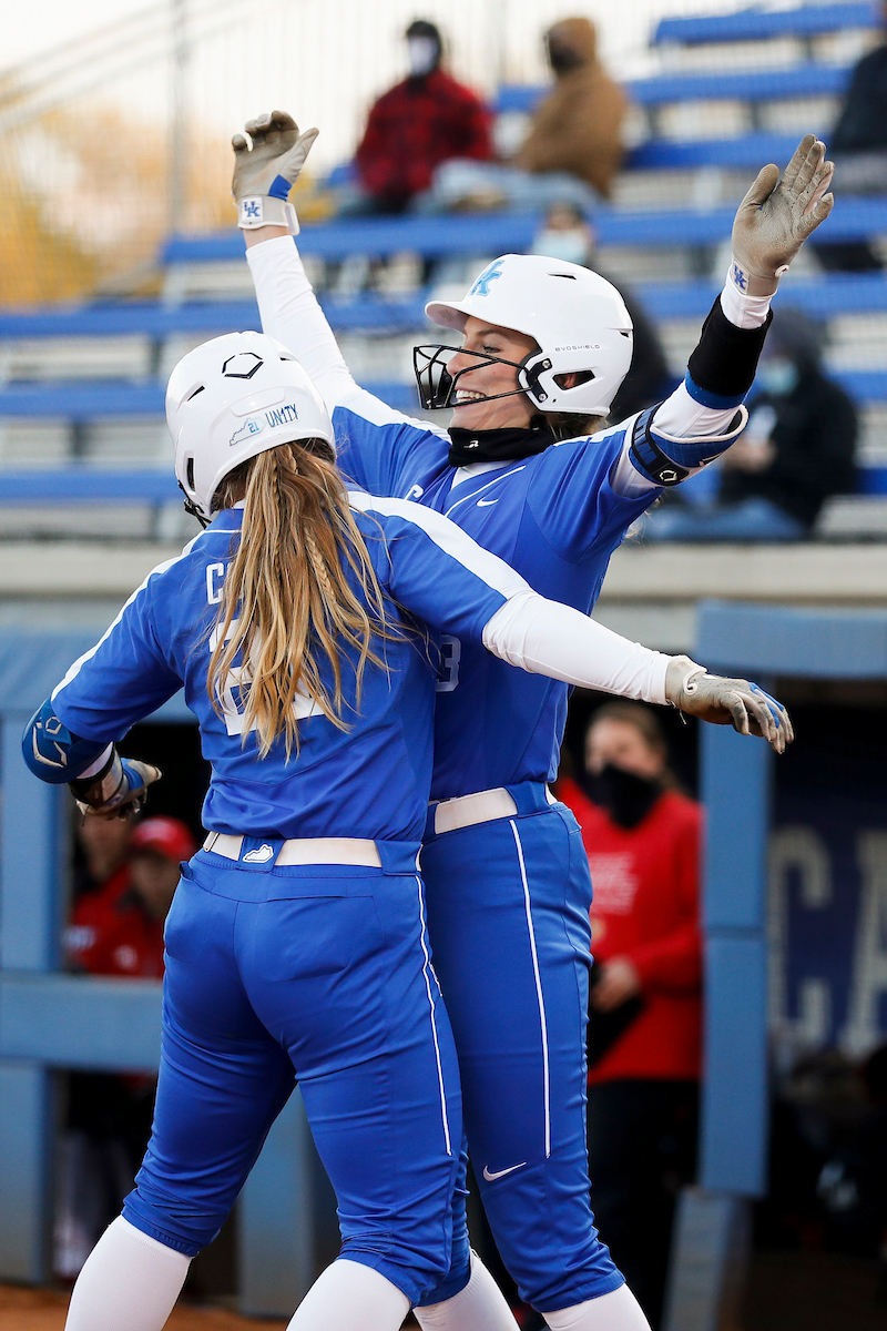 Grace Baalman. Erin Coffel.

Kentucky beat Louisville 6-5.

Photo by Chet White | UK Athletics