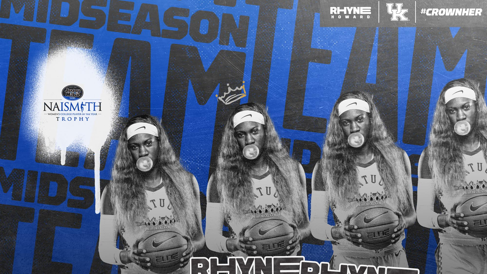 Rhyne Howard on Jersey Mike’s Naismith Trophy Women’s Midseason Team