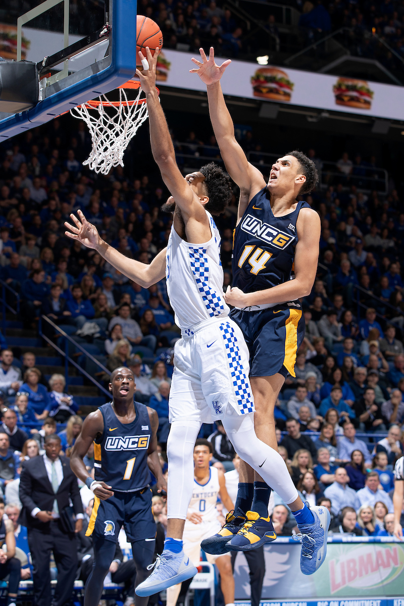 EJ Montgomery.

Kentucky men's basketball beat UNCG 78-61 on Saturday in Rupp Arena.

Photo by Chet White | UK Athletics