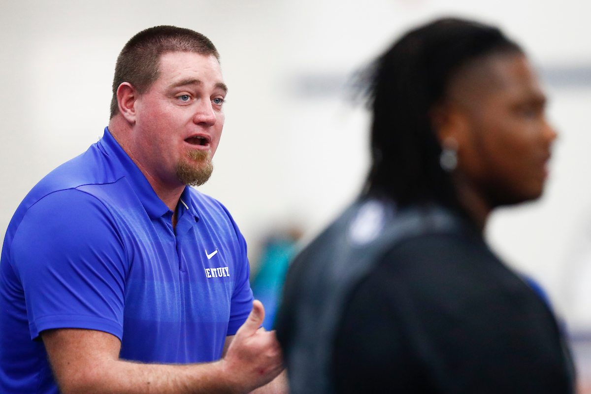 Charles Lenford Jr. Coach Keith McBride.

Jim Green Invitational


Photo by Isaac Janssen | UK Athletics