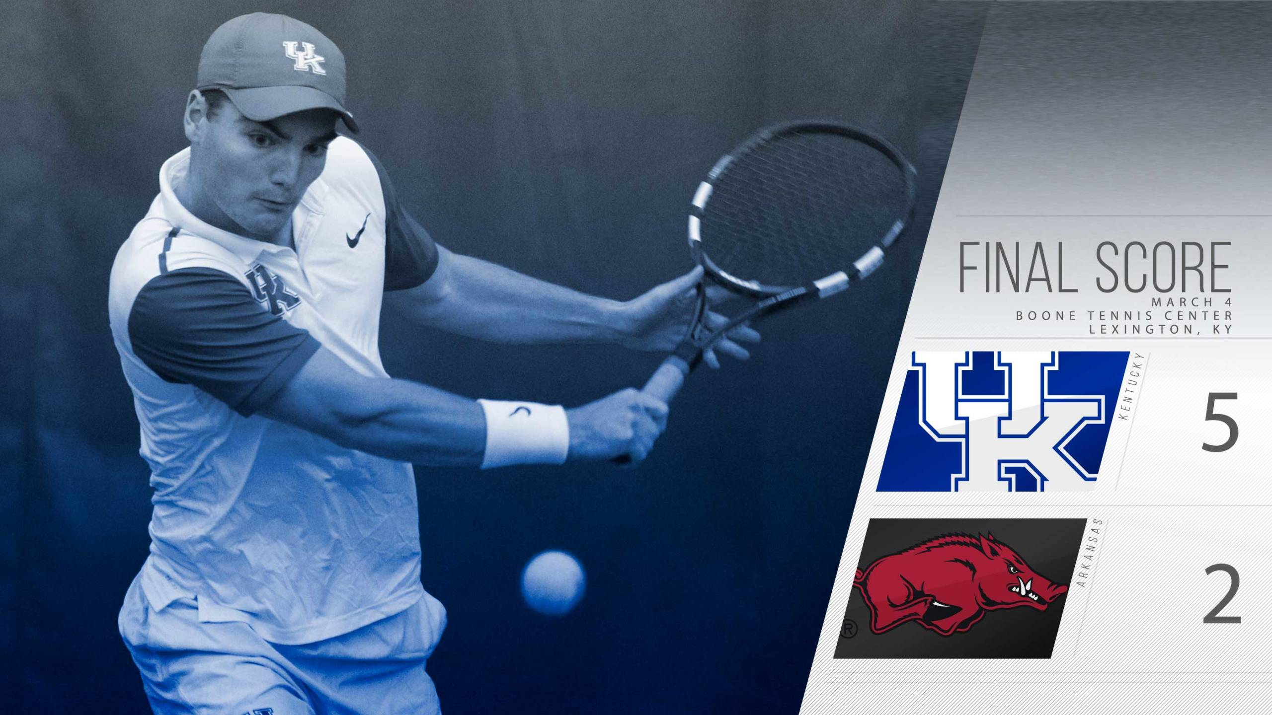 Men’s Tennis Wins on Five-Straight Courts to Defeat Arkansas