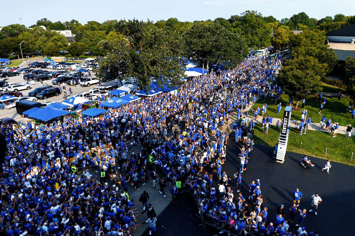 Catwalk.

Kentucky beat Mizzou 35-28.

Photo by Eddie Justice | UK Athletics