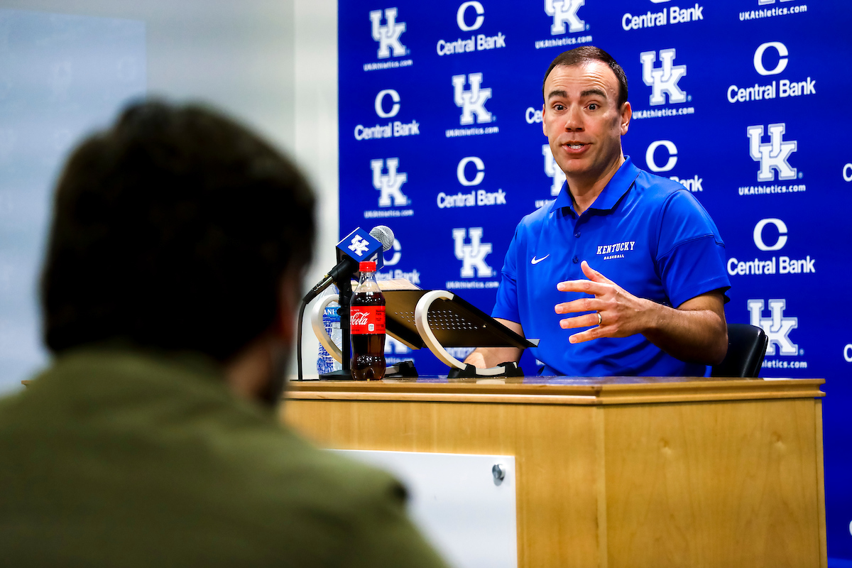 Nick Mingione.

Kentucky Softball and Baseball media day

Photo by Eddie Justice | UK Athletics
