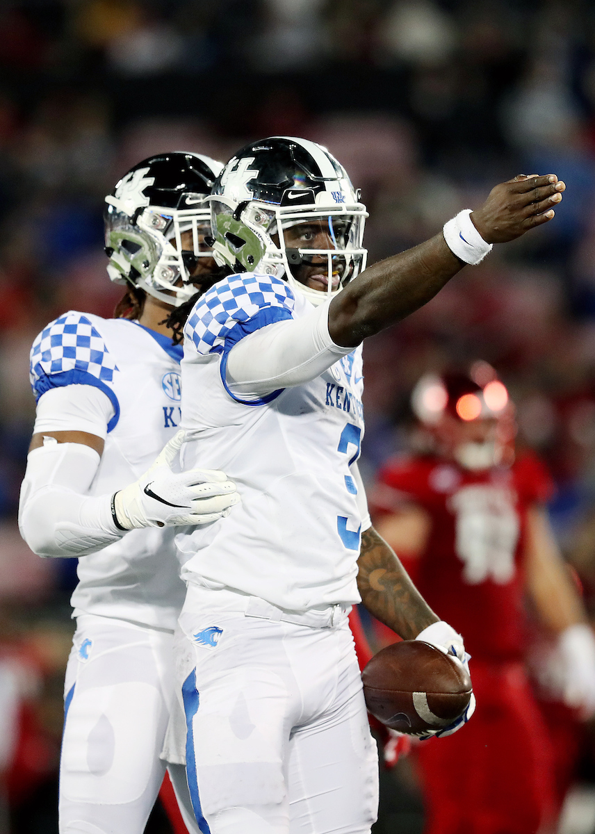Terry Wilson

UK football beats Louisville 56-10 at Cardinal Stadium. 

Photo by Britney Howard  | UK Athletics