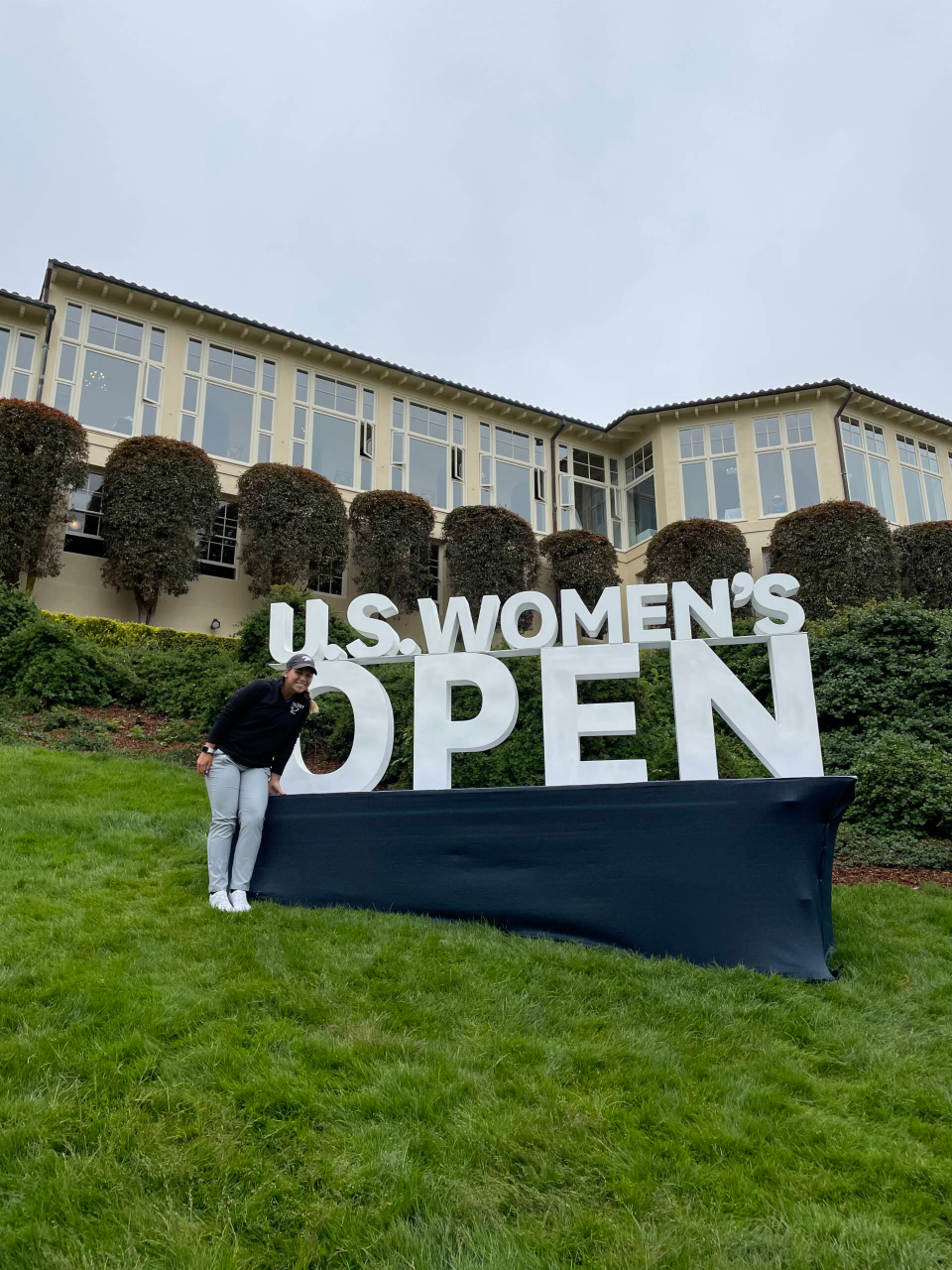 Jensen Castle is playing in the 76th U.S. Women's Open with Laney Frye as her caddie.