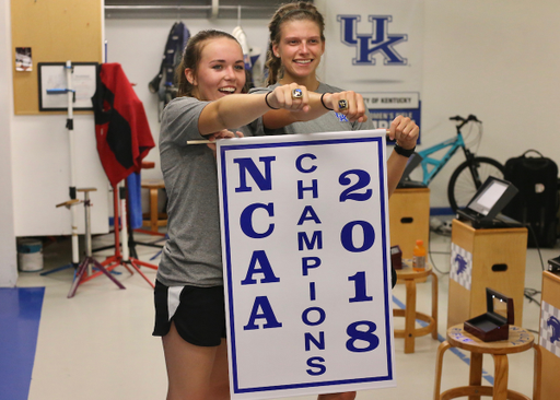 The 2018 Rifle NCAA National Championship team gets their national championship rings on August 24, 2018, at the Rifle Range.