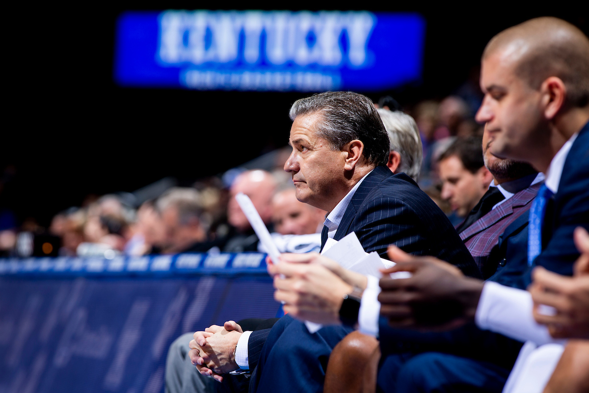 John Calipari.

Kentucky beat Fairleigh Dickinson.

Photo by Chet White | UK Athletics