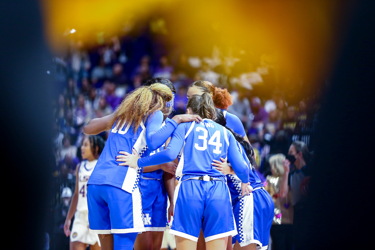 Rhyne Howard, Emma King, Treasure Hunt.

Kentucky loses to LSU 78-69.

Photo by Grace Bradley | UK Athletics
