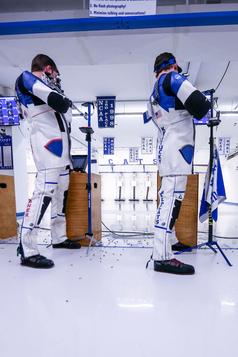 Will Shaner and Richard Clark.

Kentucky competes against Akron.

Photo by Sarah Caputi | UK Athletics