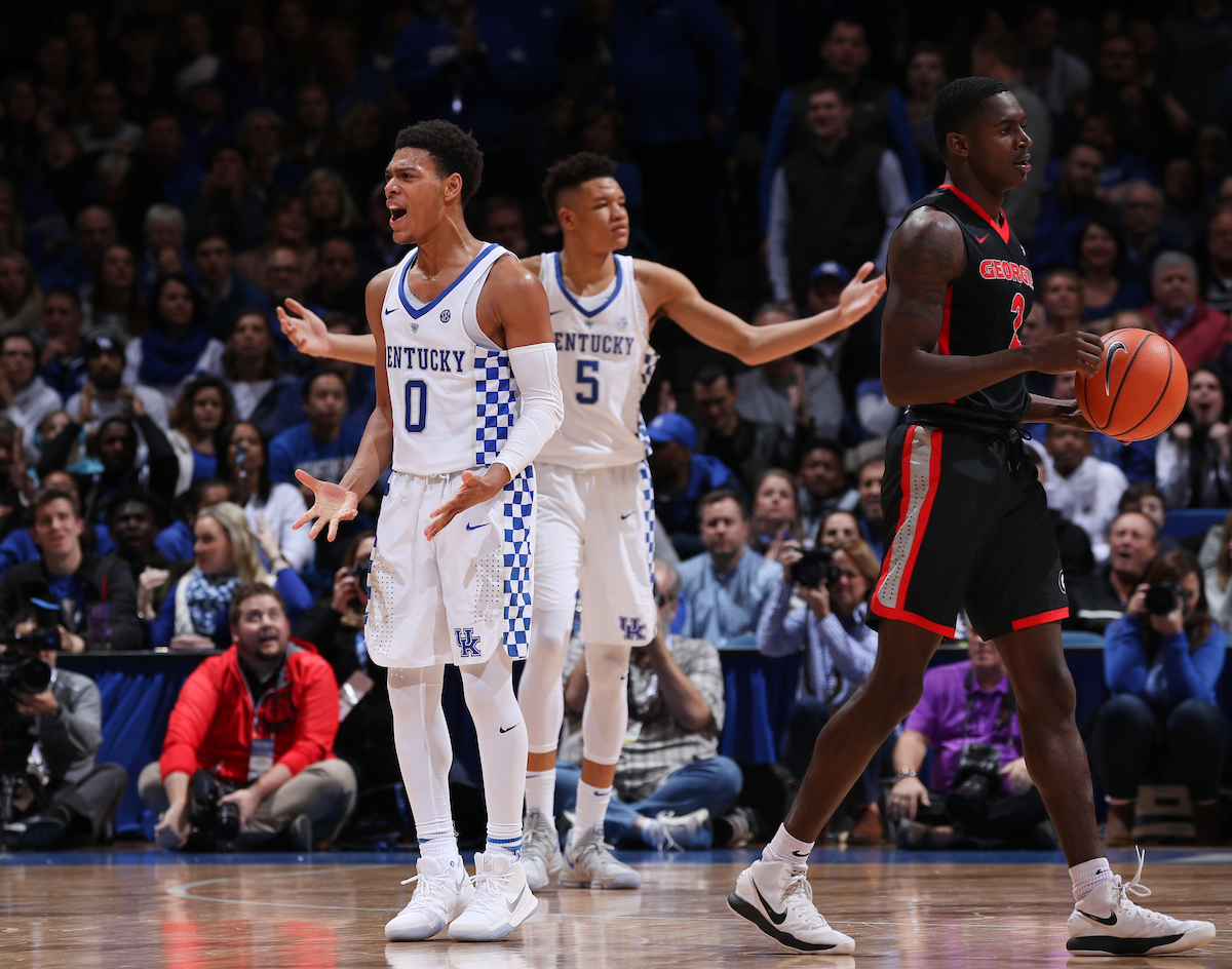 Quade Green.

The University of Kentucky men's basketball team beat Georgia 66-61 on Sunday, December 31, 2017 at Rupp Arena in Lexington, Ky.

Photo by Elliott Hess | UK Athletics