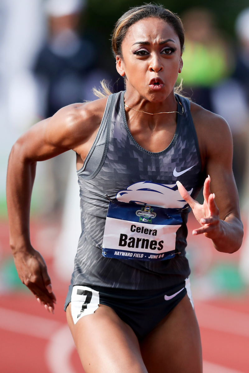 Celera Barnes.

Day two of the NCAA Track and Field Outdoor National Championships. Eugene, Oregon. Thursday, June 7, 2018.

Photo by Elliott Hess | UK Athletics