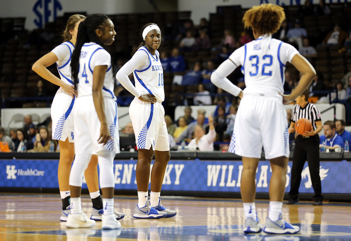 Rhyne Howard
The Women's Basketball team beat Lincoln Memorial University.
Photo by Britney Howard | UK Athletics
