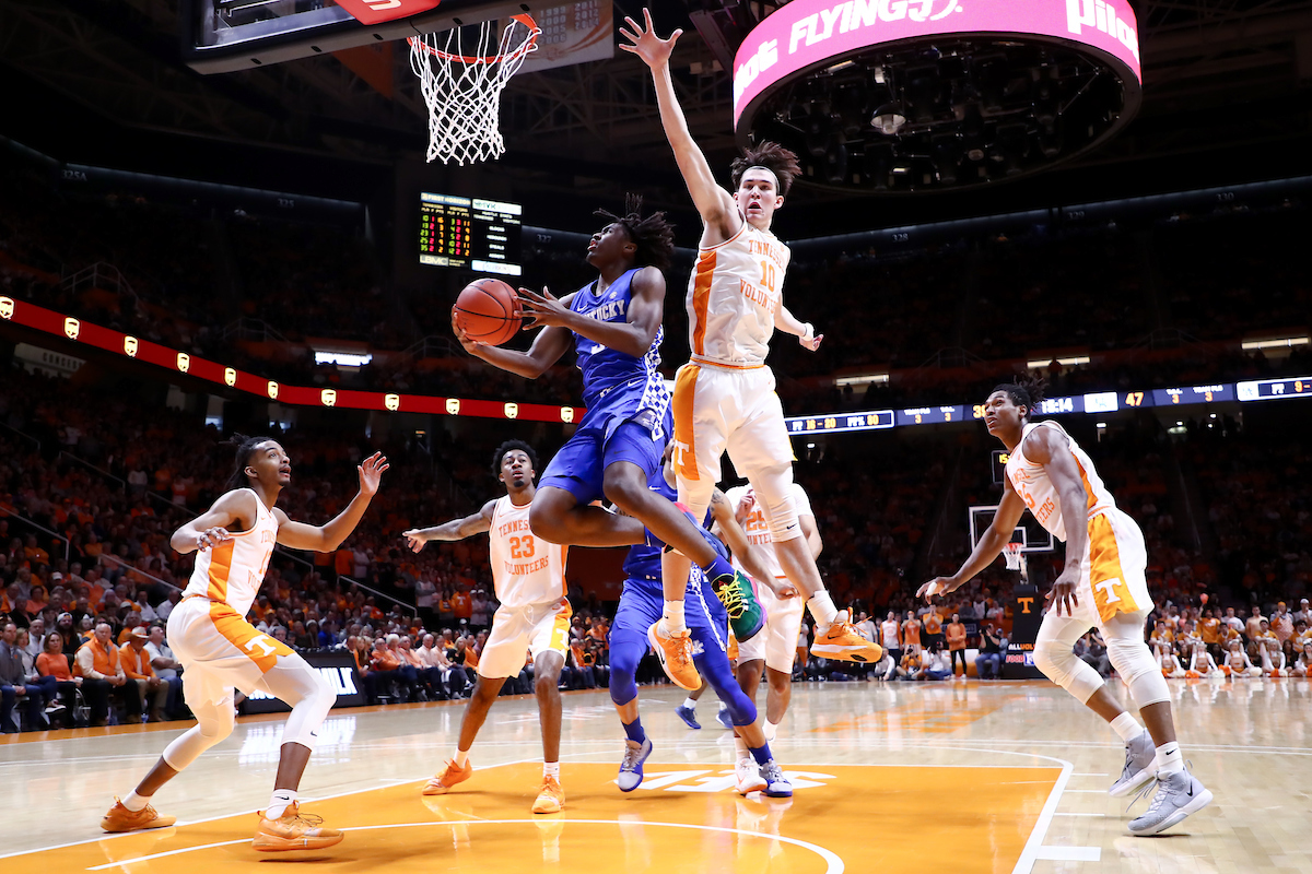 Tyrese Maxey.

Kentucky beat Tennessee, 77-64.

Photo by Elliott Hess | UK Athletics